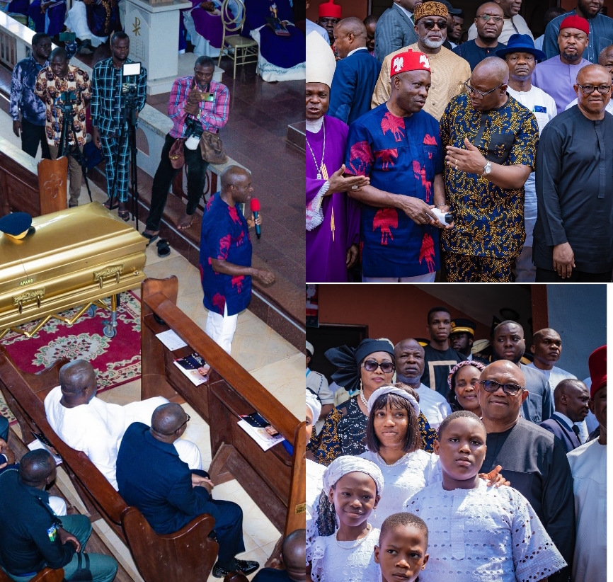 Gov Soludo Attends Funeral Mass Of Cheif Ukeji, Calls For Proper Implementation Of Anambra Burial Law