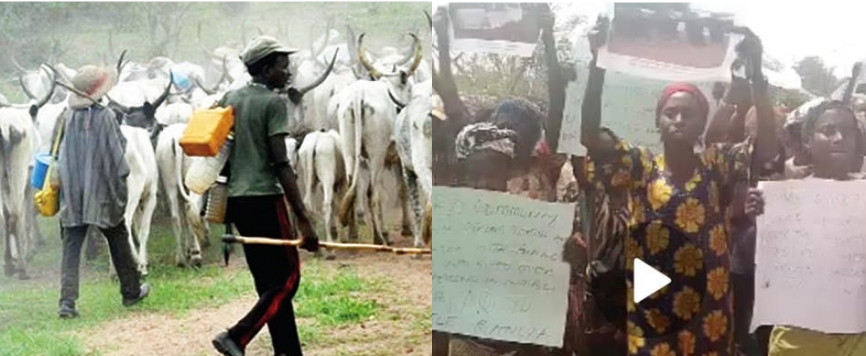 Enugu: Massive Protest Rocks Uzo-Uwani Over Govt’s Plan To Establish Cattle Ranch For Herders, Nearly 8 Years After Massacre By Militia