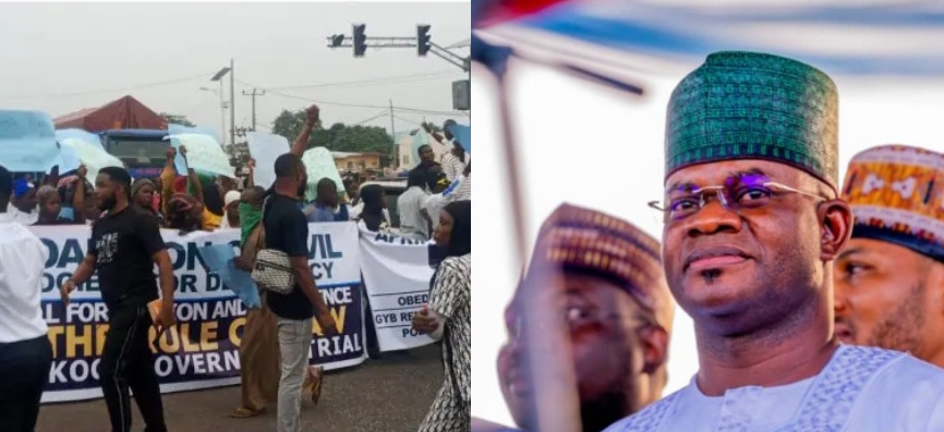 BREAKING: Alleged N80.2bn Fraud: Kogi Youths Protest EFCC’s Move To Arrest Former Governor, Bello