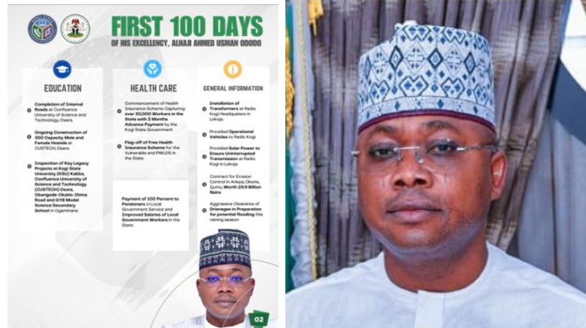Drama As Kogi State Governor, Ododo Lists 'Meeting With NSA Ribadu' As Achievement In First 100 Days In Office