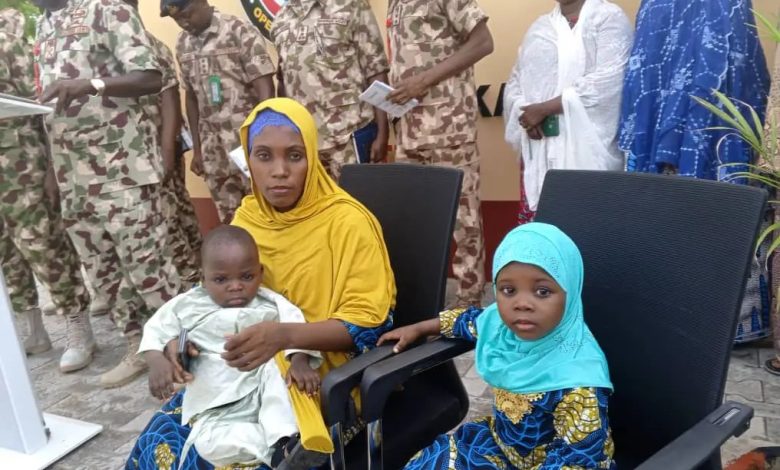 Nigerian Soldiers Rescue Another Chibok Girl With Two Children From Sambisa Forest