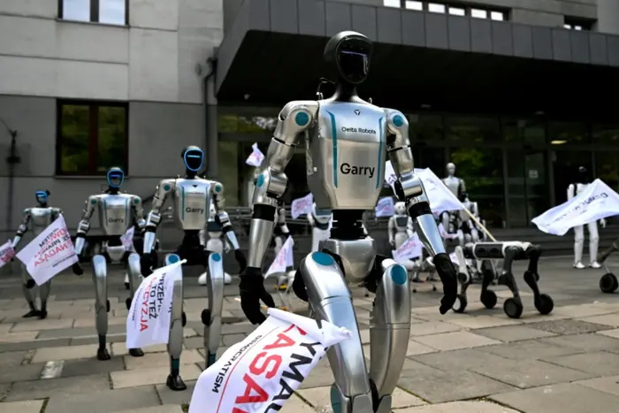 AI Robots Take To The Street To Protest For Safety Of Human Jobs In Poland (Video)