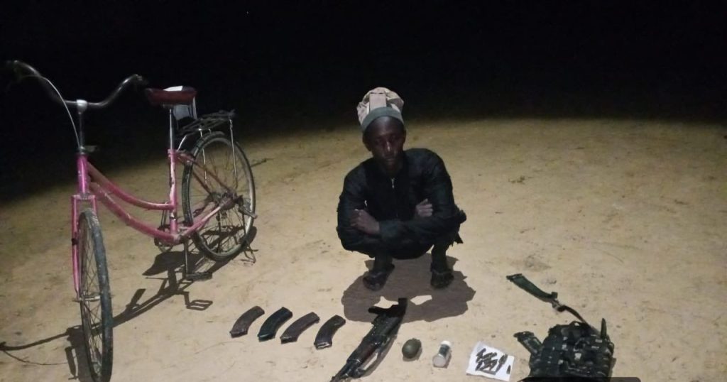 Boko Haram/ISWAP Member Surrenders To Nigerian Troops With AK-47, IED In Borno