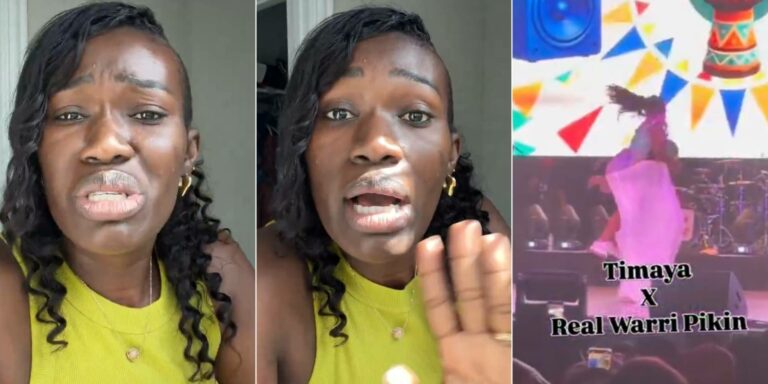 “Even My Husband Is Upset With Me” – Warri Pikin Apologizes After Timaya Lifted Her On Stage