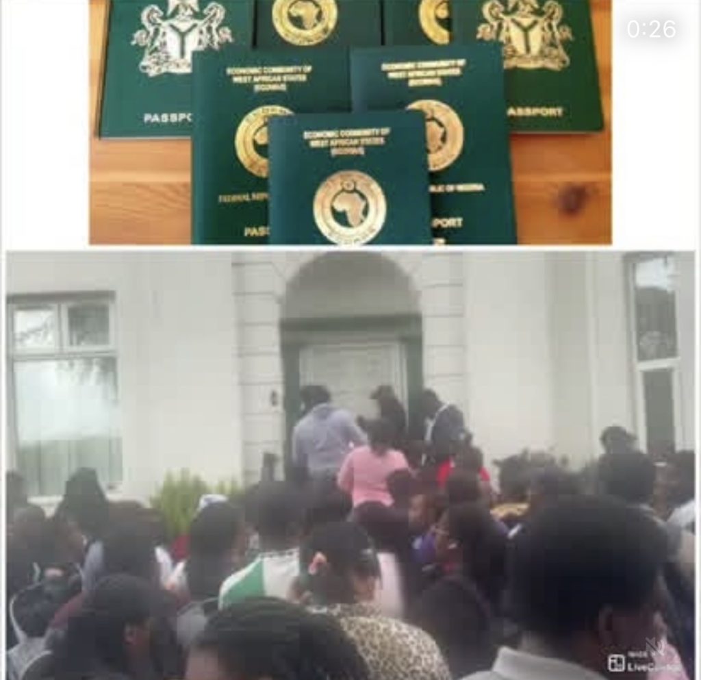 Hundreds Of Nigerians Stranded At New Nigerian Passport Intervention Center In UK