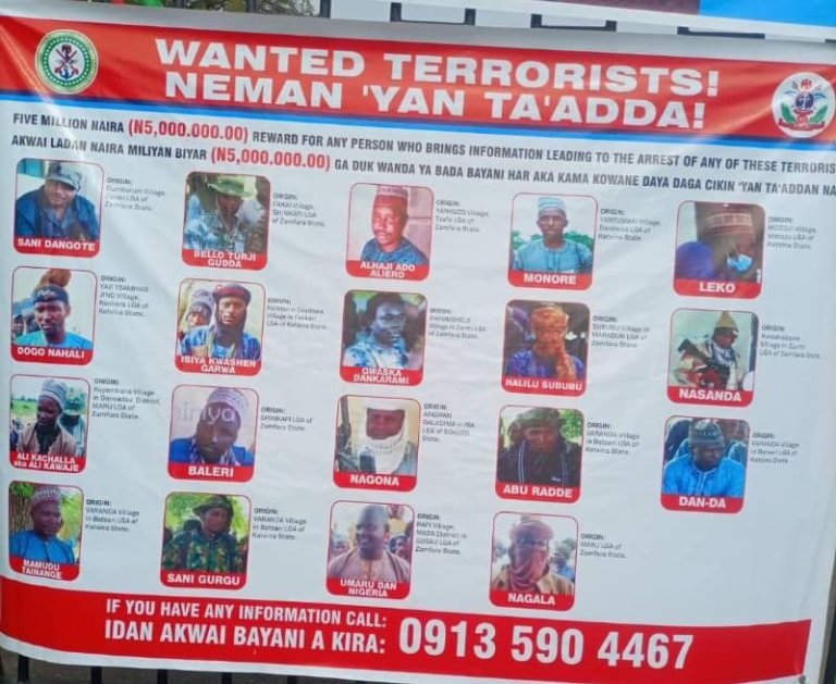 Defence HQs Declares 19 Terrorists Wanted, Places ₦‎5m Bounty On Each