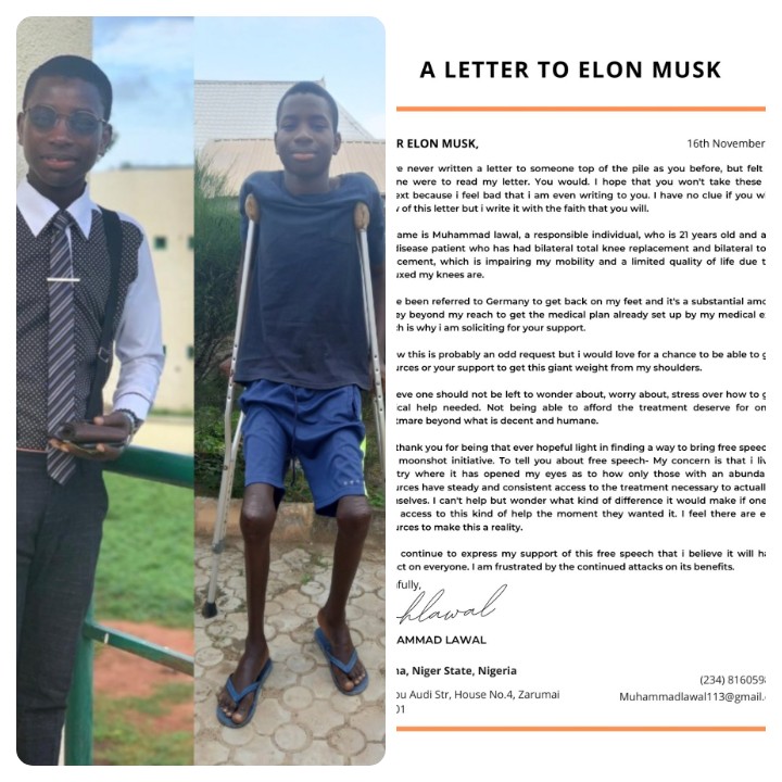 Nigerian student writes letter to Elon Musk, seeks medical assistance