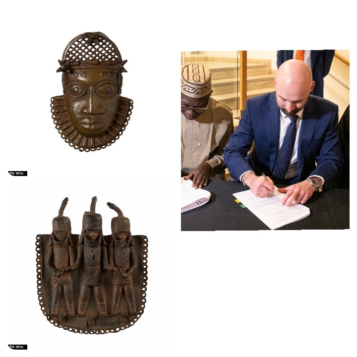 Benin Bronzes: Nigeria hails 'great day' as London museum signs over looted objects