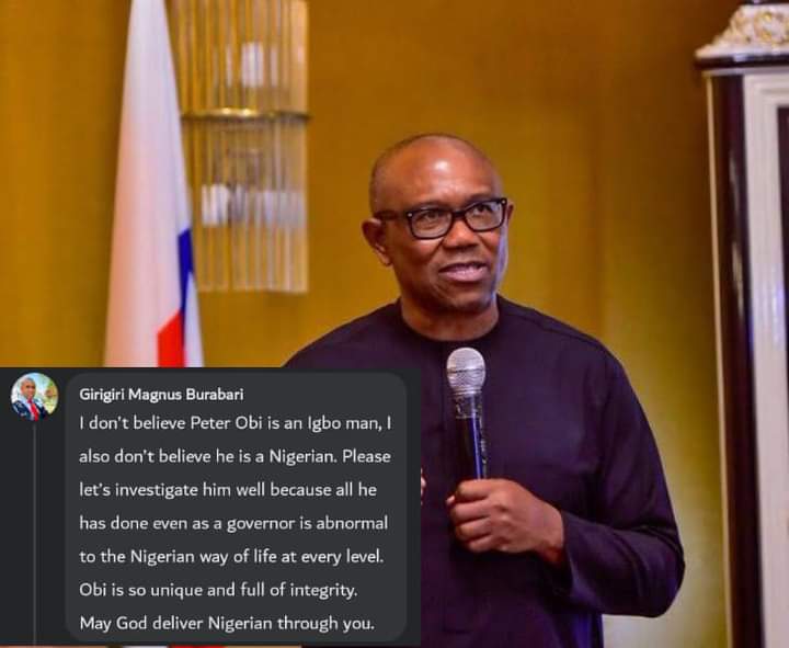 I don’t believe Peter Obi is an Igbo man, I also don’t believe he is a Nigerian - Magnus Burabari