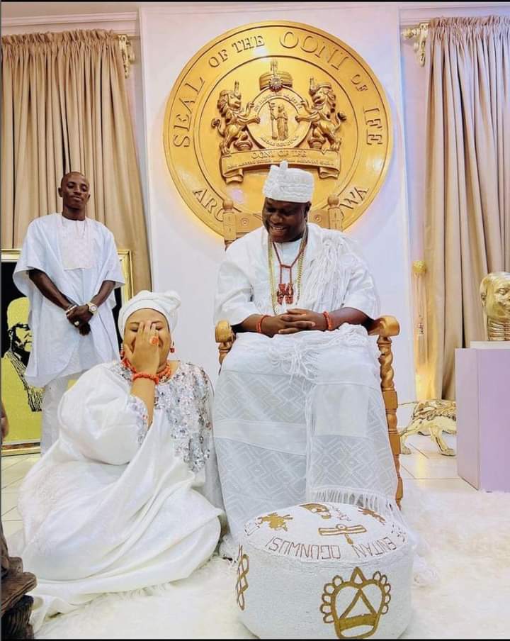 Actress Nkechi Blessing Meets Ooni Of Ife