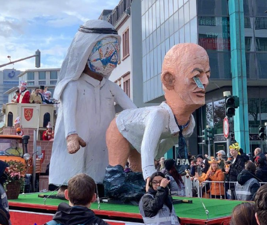 World Cup: FIFA President, Infantino’s Controversial Statue Spotted In Germany