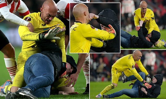 UEFA: Crazy Scenes During PSV-Sevilla Game