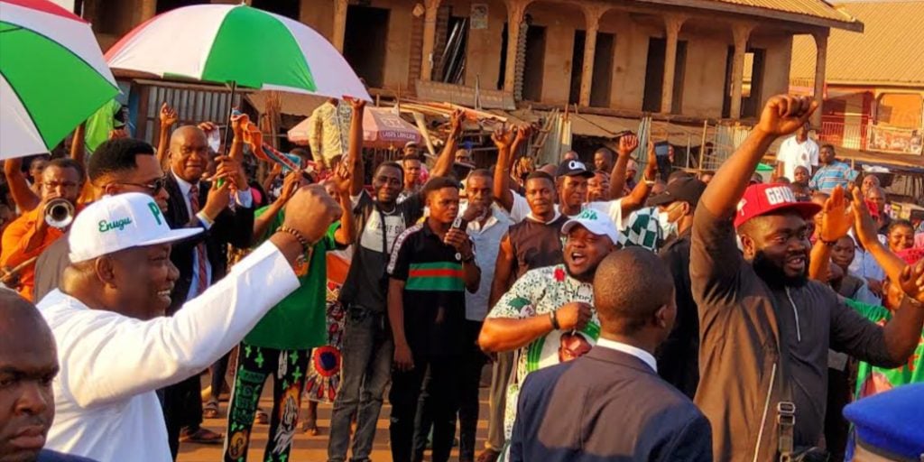 2023: Gov. Ugwuanyi Takes Campaign To Markets As He Bags Endorsements From Traders