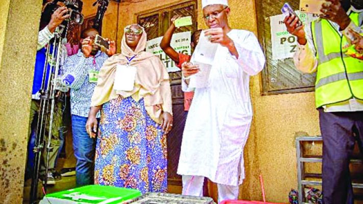 Gov El-Rufai, Wife, Still Not Pleased Over Poor Turnout Of Voters In Kaduna