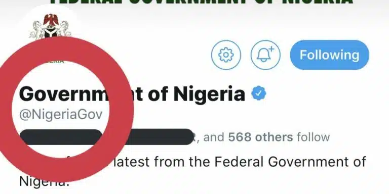 FG Changes Twitter Handle From @AsoRock To @NigeriaGov