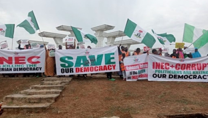 Save Our Democracy: Protesters Storm National Assembly, Calls For Cancellation Of Presidential Election