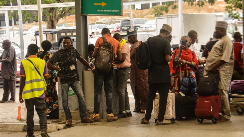 Abuja Passengers Stranded As Aviation Workers Begin Strike [Photos]