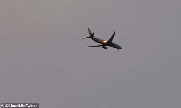 American Airline Plane Catches Fire Mid-air [Photos]