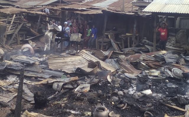 Firefighters Under Attack As Fire Razes 200 Shops In Rivers