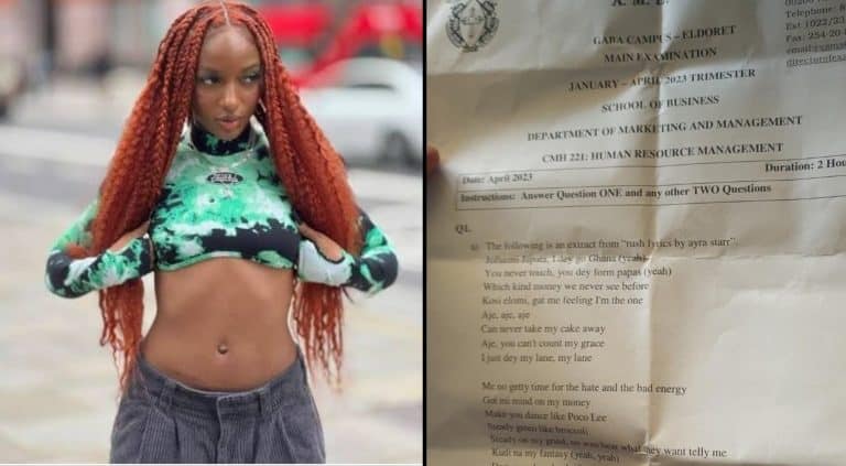 Reactions As Ayra Starr Hit Song Appears On Varsity Exam Question Paper