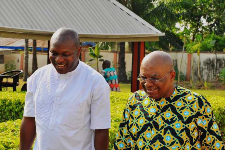 Revealed: Nnamani In Closed Door Meeting With Labour Party's Edeoga Over 2023 Election Outcome