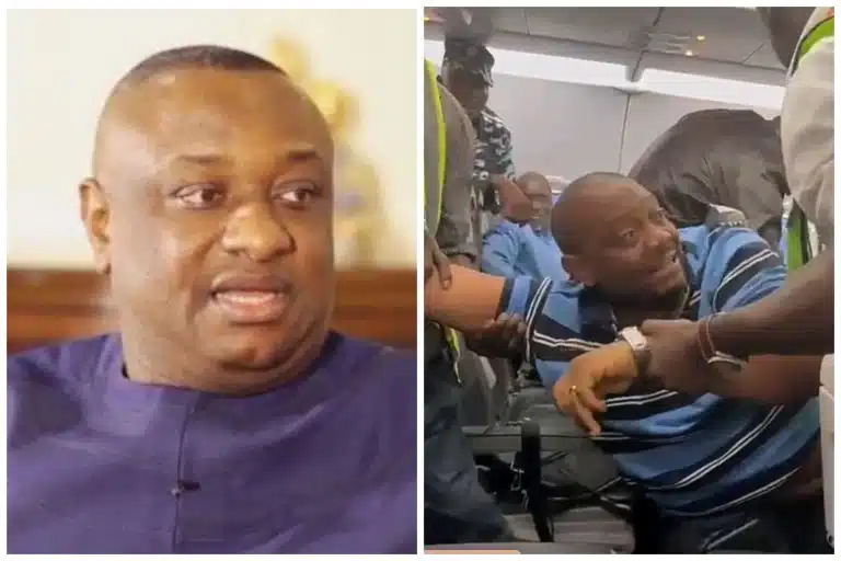 Keyamo Mocks ‘Obidient’ Opposing Tinubu’s Inauguration From Flight As Security Agents Evacuate Him