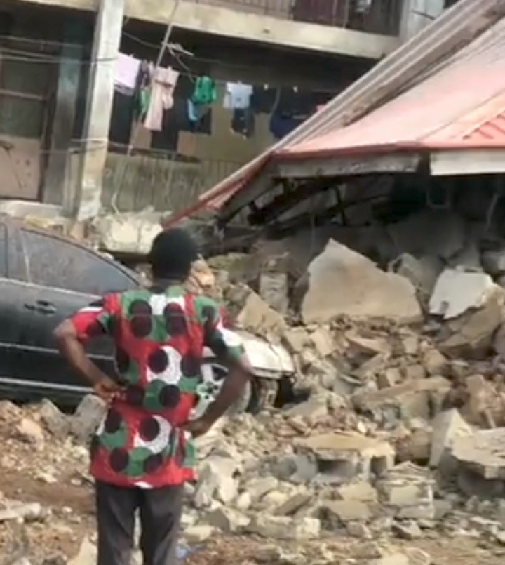 Building Collapses In Sango Police Barracks, Ibadan
