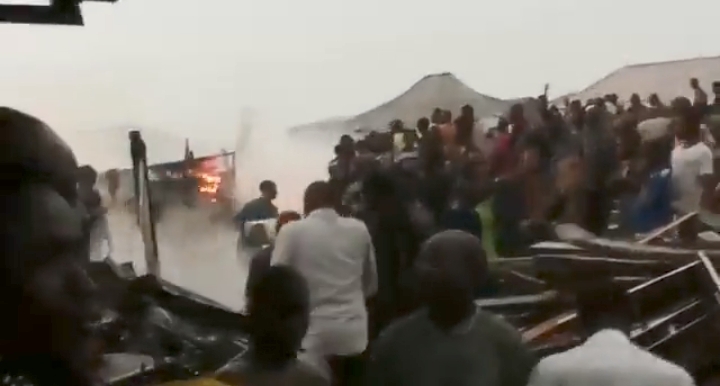 Fire Guts Plank Market In Ibadan