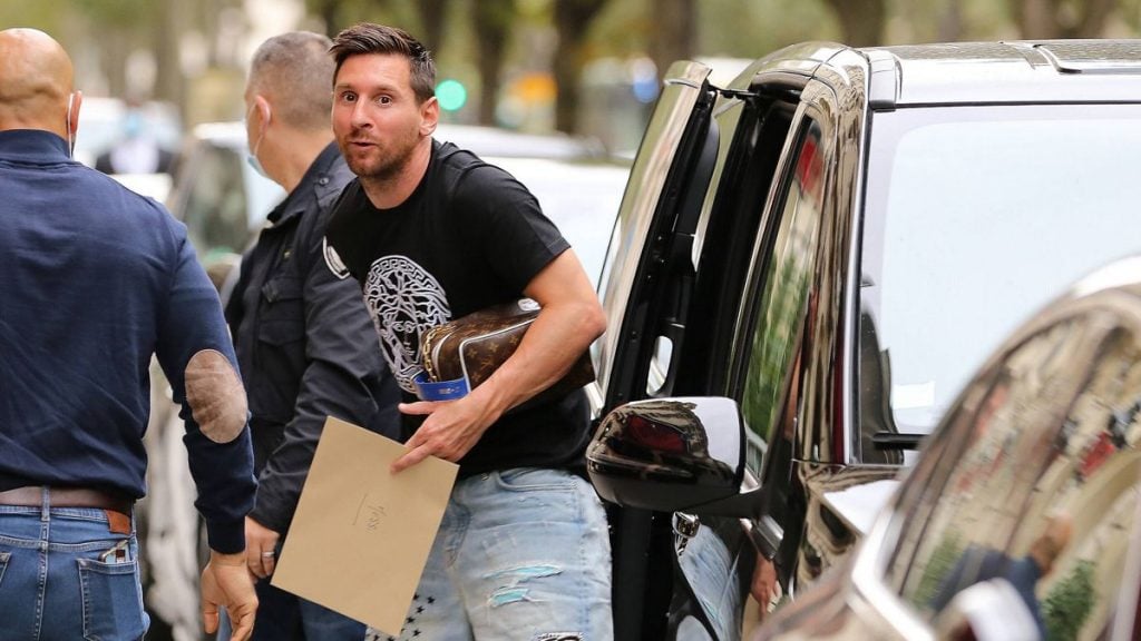 Lionel Messi Seen In Barcelona With 15 Suitcases