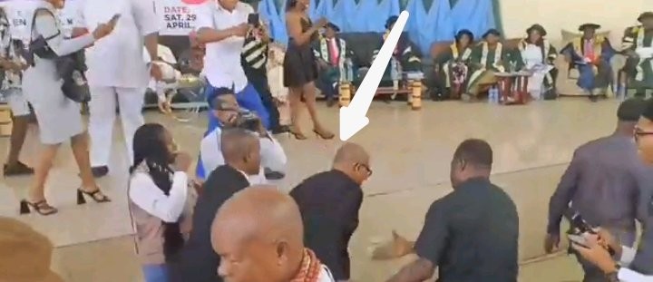 Moment Peter Obi Almost Fell While Walking To The Podium During The 15th Founders Day Ceremony