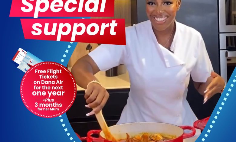Dana Air Supports Chef Hilda Baci With One Year Free Tickets