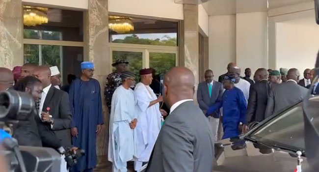 Tinubu Arrives Presidential Villa On First Day In Office