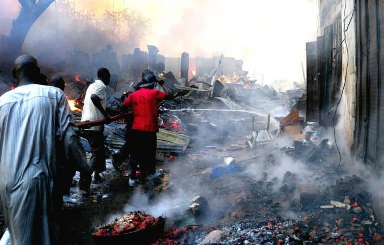 BREAKING: Fire Guts Popular Ibadan Market, Goods And Properties Destroyed