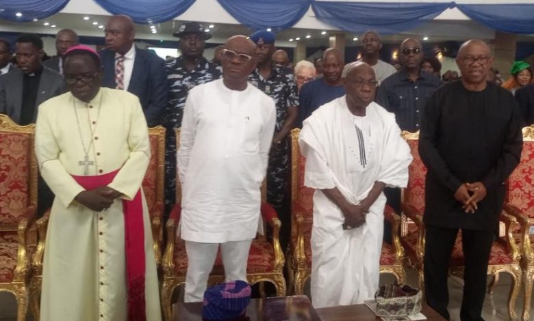 Obasanjo, Peter Obi, Bishop Kukah In Port Harcourt For A Book Presentation