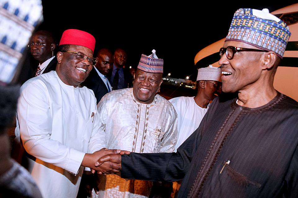 10th NASS: Umahi Visits Buhari, Declares Bid For Senate Presidency