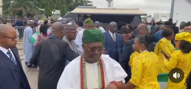 Tinubu's Inauguration: Otedola, Dangote  Storms Arrives  Square [Video]