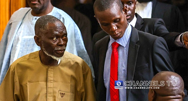 Drama As Labour Party’s Apapa Makes Dramatic Exit from Tribunal with Security Escorts [PHOTOS]