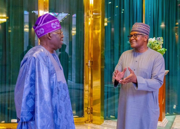 Dangote Visits President Tinubu [Photos]