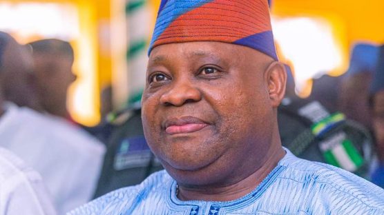 Moment Gov Adeleke Clashed With Ex-senate Spokesman, Stormed Out of Eid Prayers [VIDEO]