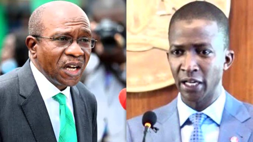 Update: Emefiele Clocks Seven Nights In DSS Custody As Bawa Answers Bribery, Asset Sale Questions