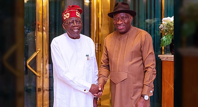 Why Jonathan Visited Tinubu in Aso Rock