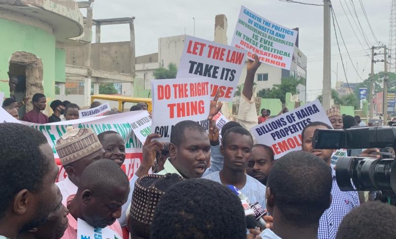 Just In: Kano Residents Stage Protest Over Continuous Demolition Exercise