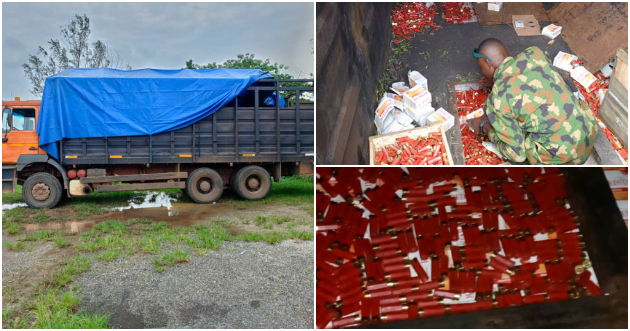 Troops Intercept Anambra-bound Truck Laden With Smuggled Ammunition (Photos)