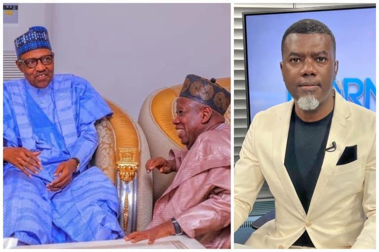 Reno Omokri Reacts As Ganduje Knees To Greet Ex-President Buhari