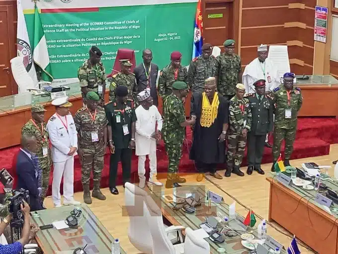 BREAKING: ECOWAS Defence Chiefs Continue Discussion On Possible Niger Attack