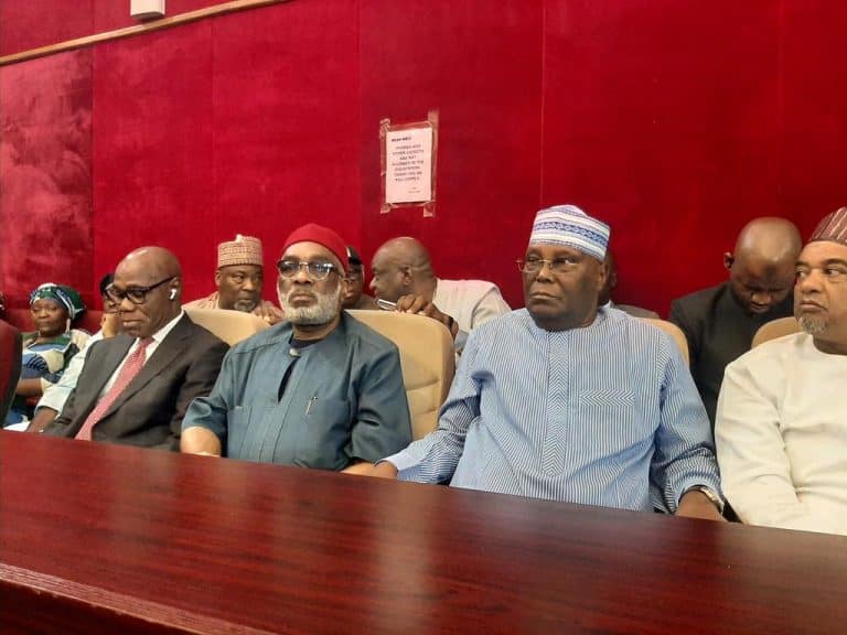 Atiku Present As Presidential Tribunal Set To Adopt Final Address Against Tinubu (Photos)