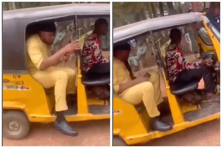 Nigerians Reacts As  Was ‘Denied Entry’ Into Assembly Complex For Using Keke [Video]