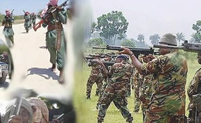 Just In: Notorious Boko Haram Commander, Amir Bukkwaram, Others Surrender To Nigerian Military