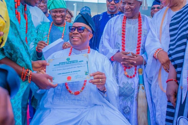 Senate President, Akpabio Bags Chieftaincy Title (Photos)