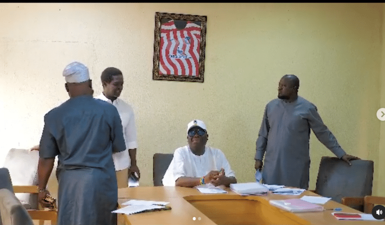 Moment Suspended Lagos Football Association Chairman Slaps Vice-Chairman (Video)